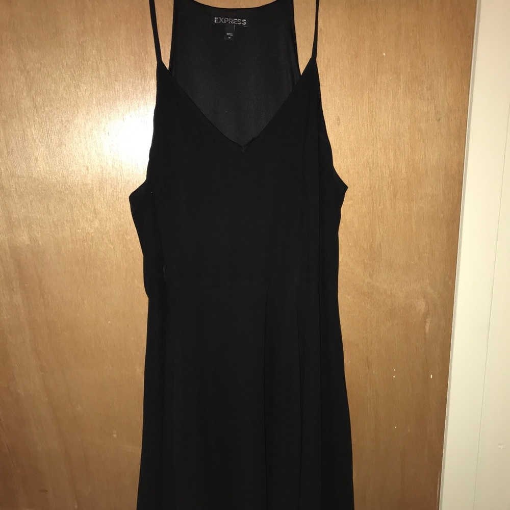 flowy black dress ~ express 12